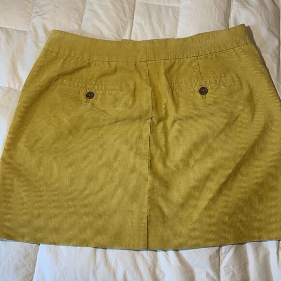 J.CREW, corduroy skirt, mustard yellow, great condition, size 4 - Picture 6 of 14